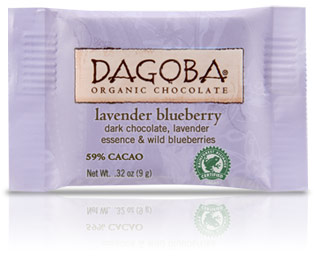 Dagoba Chocolate Tasting Square Lavender Blueberry 59%
