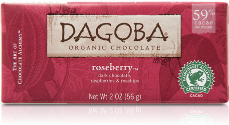 Dagoba Chocolate Raspberry Dark Chocolate Bar