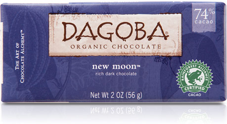 Dagoba Chocolate Moon Dark Chocolate Bar 